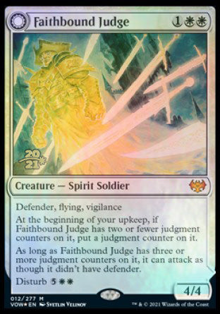 Faithbound Judge // Sinner's Judgment [Innistrad: Crimson Vow Prerelease Promos] | Exor Games Dartmouth