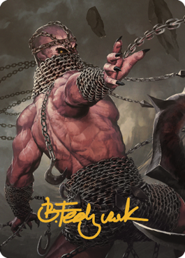 Chain Devil Art Card (Gold-Stamped Signature) [Commander Legends: Battle for Baldur's Gate Art Series] | Exor Games Dartmouth