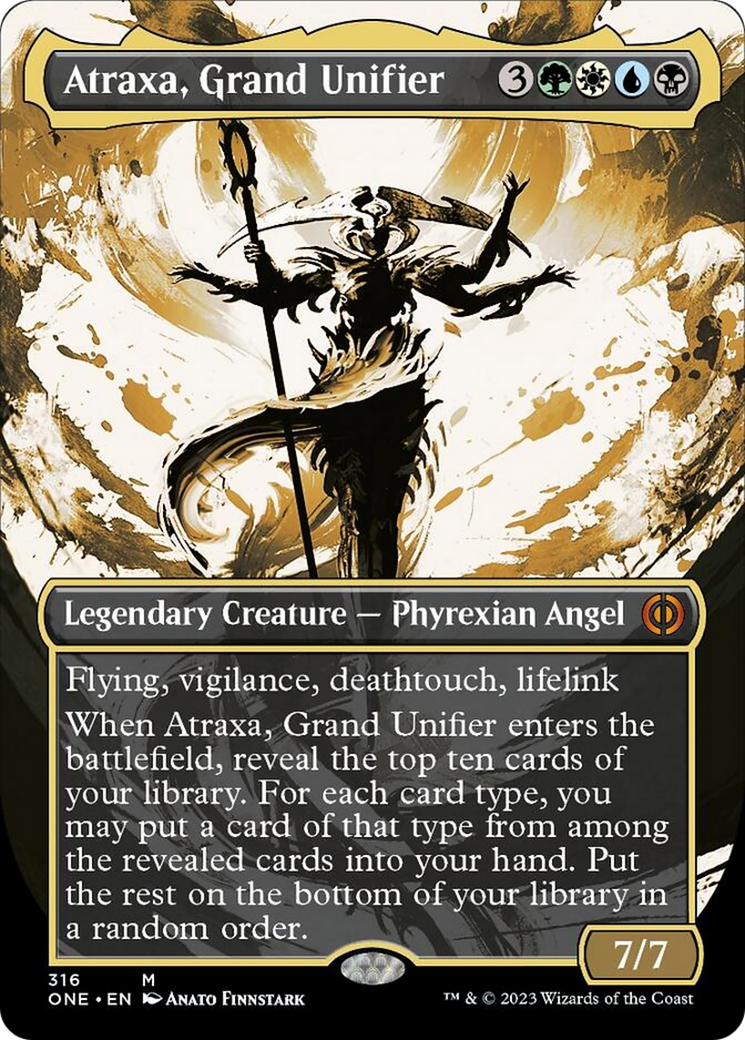 Atraxa, Grand Unifier (Borderless Ichor) [Phyrexia: All Will Be One] | Exor Games Dartmouth