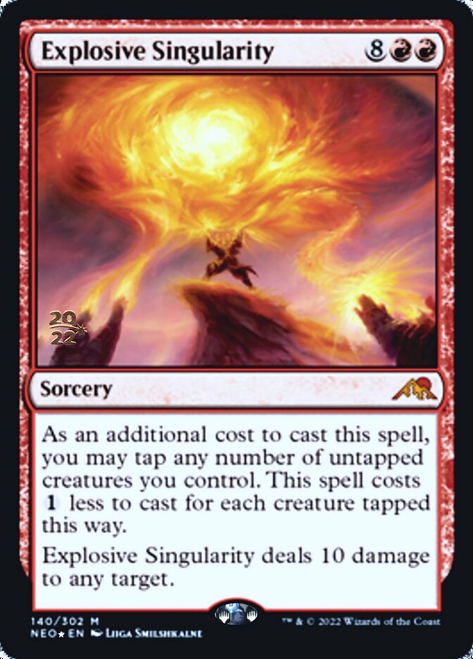 Explosive Singularity [Kamigawa: Neon Dynasty Prerelease Promos] | Exor Games Dartmouth