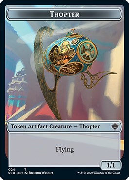 Cat Bird // Thopter Double-Sided Token [Starter Commander Decks] | Exor Games Dartmouth