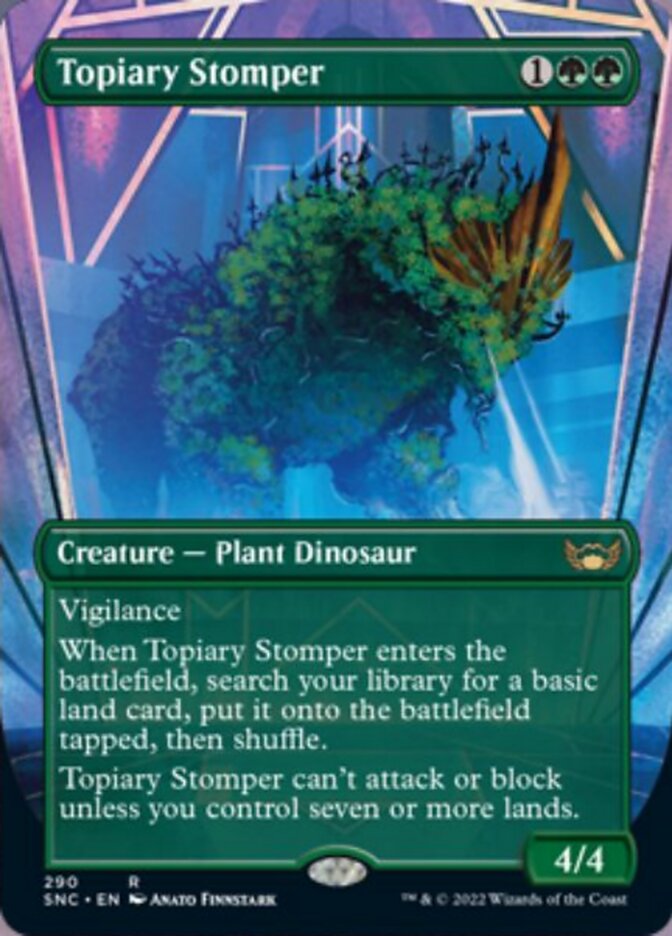 Topiary Stomper (Borderless Alternate Art) [Streets of New Capenna] | Exor Games Dartmouth