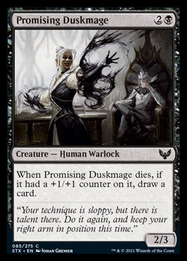 Promising Duskmage [Strixhaven: School of Mages] | Exor Games Dartmouth