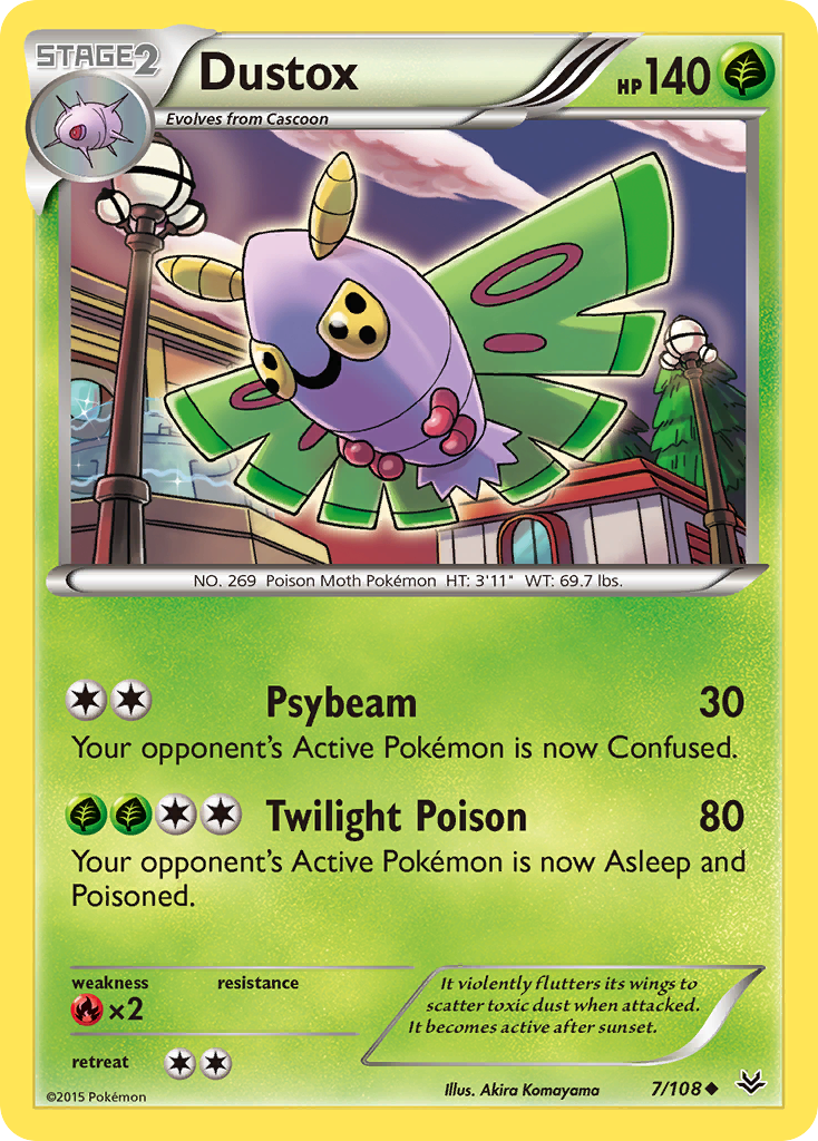 Dustox (7/108) [XY: Roaring Skies] | Exor Games Dartmouth