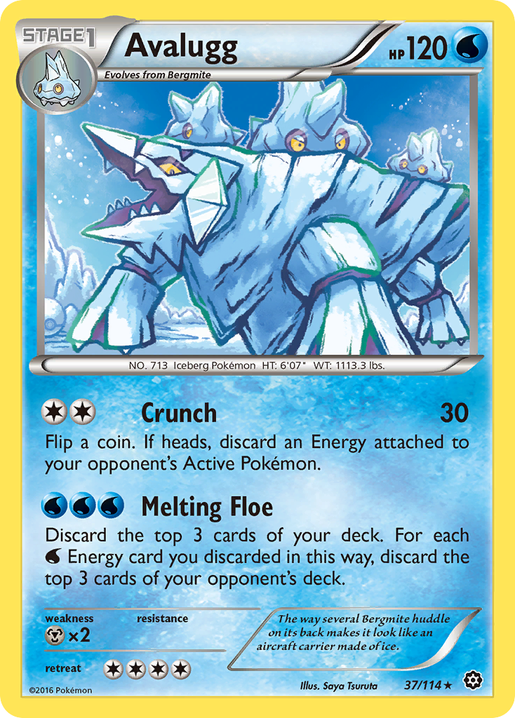 Avalugg (37/114) [XY: Steam Siege] | Exor Games Dartmouth