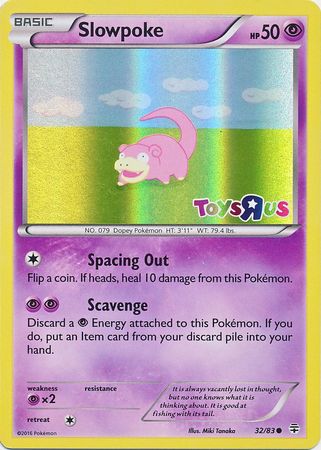 Slowpoke (32/83) (Toys R Us Promo) [XY: Generations] | Exor Games Dartmouth