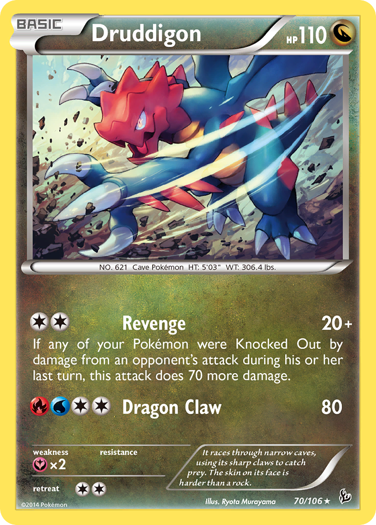 Druddigon (70/106) [XY: Flashfire] | Exor Games Dartmouth