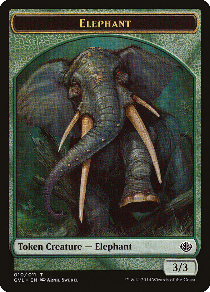 Elephant Token (Garruk vs. Liliana) [Duel Decks Anthology Tokens] | Exor Games Dartmouth