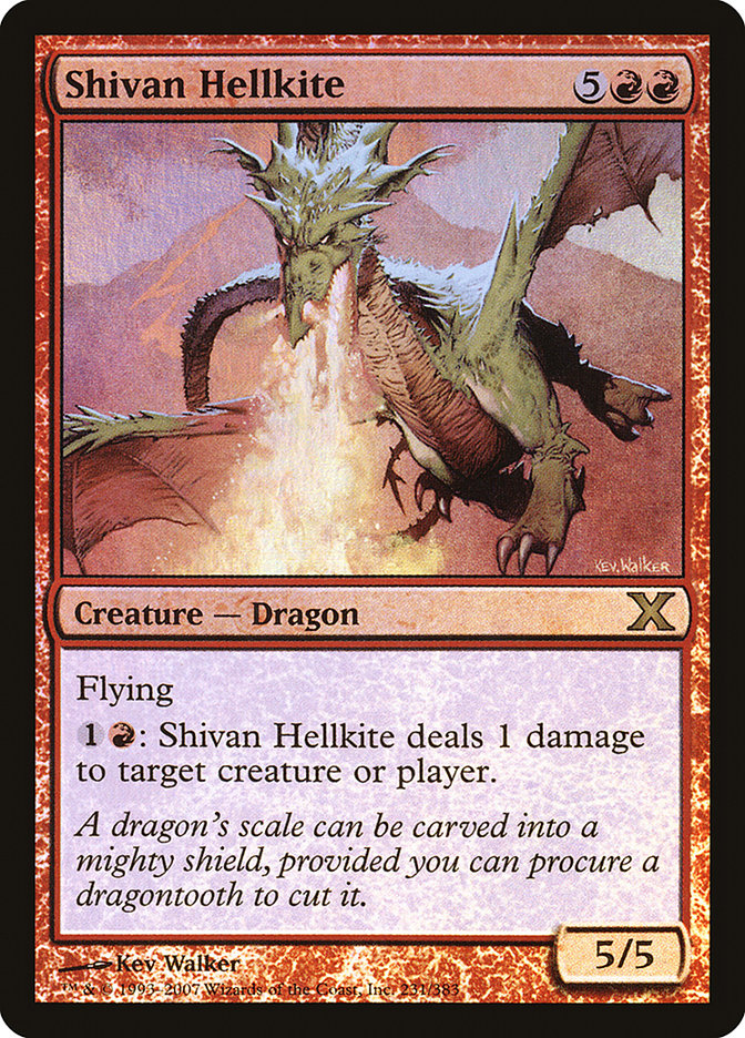 Shivan Hellkite (Premium Foil) [Tenth Edition] | Exor Games Dartmouth