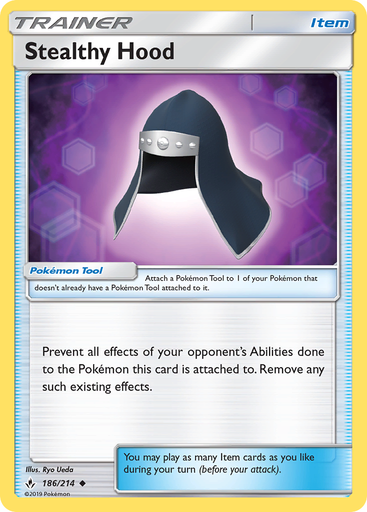 Stealthy Hood (186/214) [Sun & Moon: Unbroken Bonds] | Exor Games Dartmouth