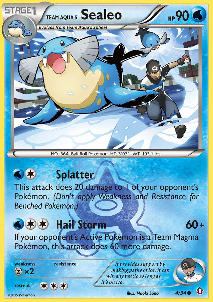 Team Aqua's Sealeo (4/34) [XY: Double Crisis] | Exor Games Dartmouth