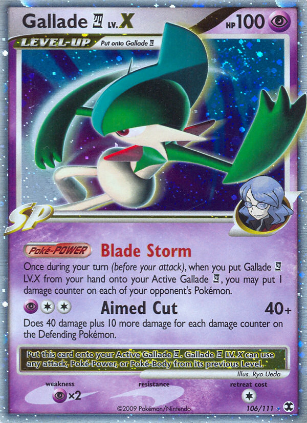 Gallade LV.X (106/111) [Platinum: Rising Rivals] | Exor Games Dartmouth