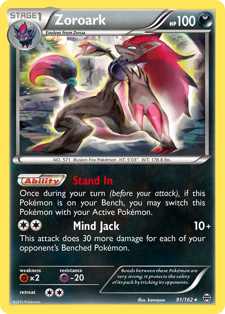 Zoroark (91/162) (Theme Deck Exclusive) [XY: BREAKthrough] | Exor Games Dartmouth