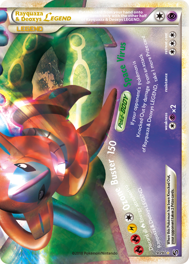 Rayquaza & Deoxys LEGEND (90/90) [HeartGold & SoulSilver: Undaunted] | Exor Games Dartmouth