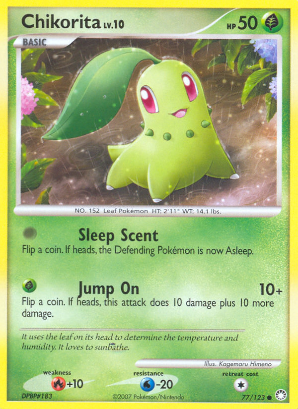 Chikorita (77/123) [Diamond & Pearl: Mysterious Treasures] | Exor Games Dartmouth