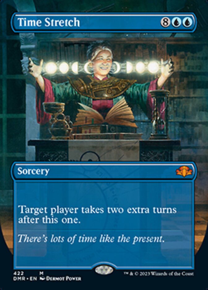 Time Stretch (Borderless Alternate Art) [Dominaria Remastered] | Exor Games Dartmouth