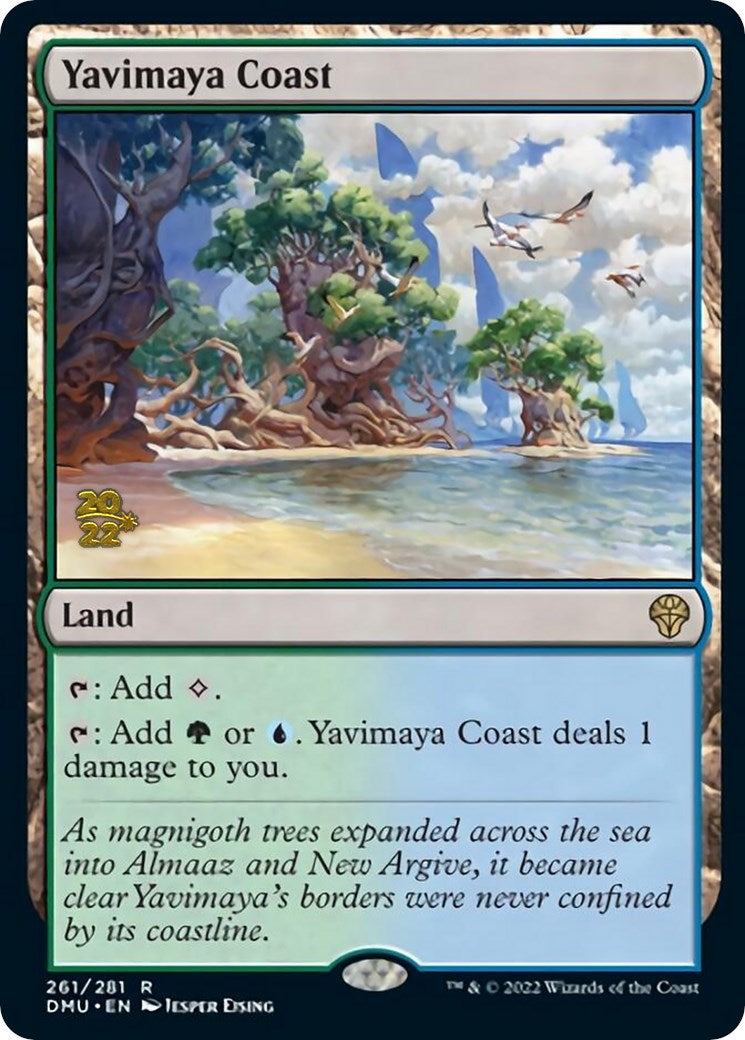 Yavimaya Coast [Dominaria United Prerelease Promos] | Exor Games Dartmouth