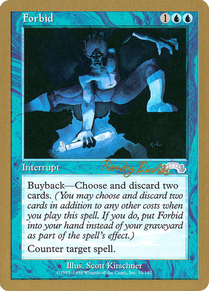 Forbid (Randy Buehler) [World Championship Decks 1998] | Exor Games Dartmouth