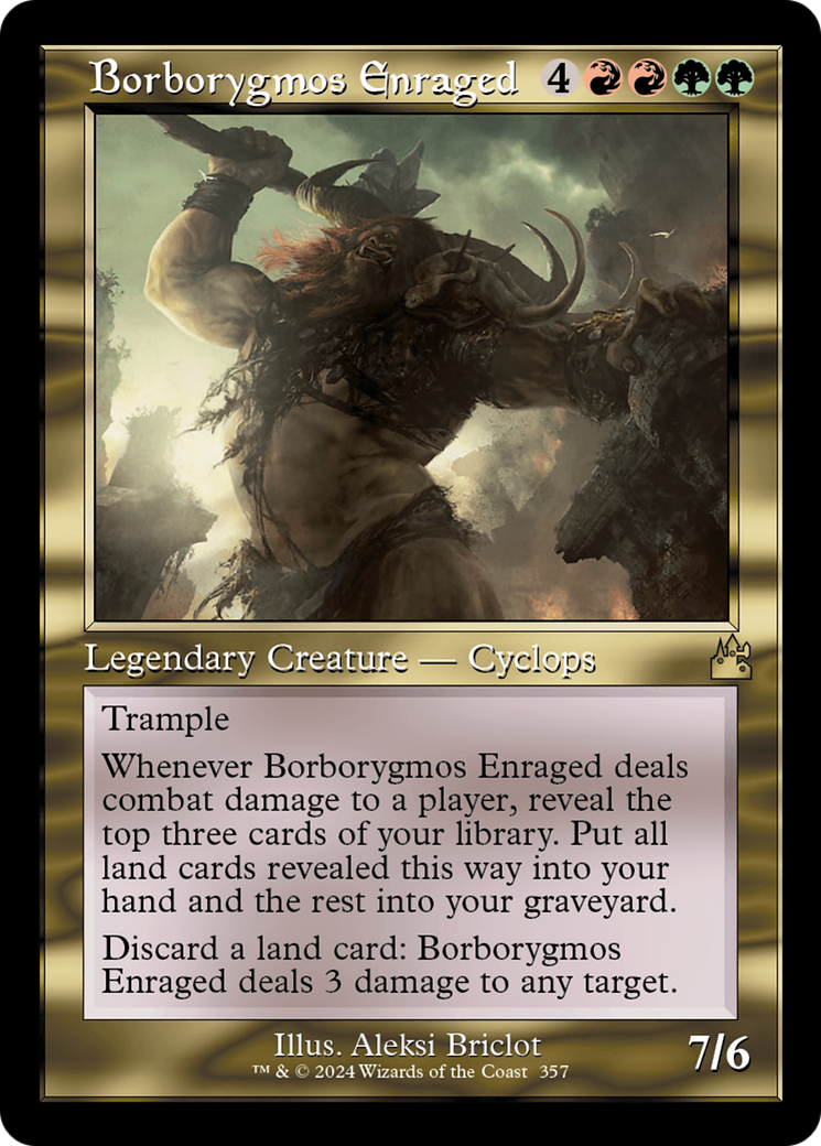 Borborygmos Enraged (Retro Frame) [Ravnica Remastered] | Exor Games Dartmouth