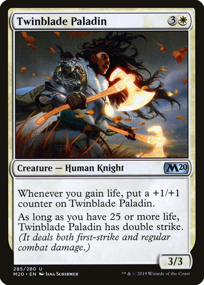 Twinblade Paladin [Core Set 2020] | Exor Games Dartmouth