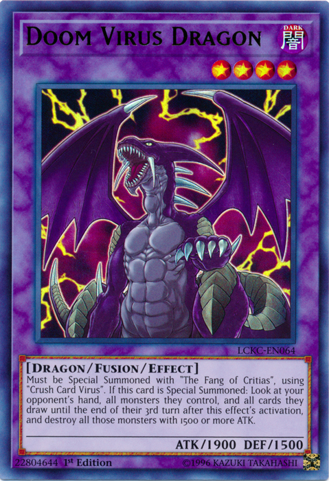 Doom Virus Dragon [LCKC-EN064] Ultra Rare | Exor Games Dartmouth