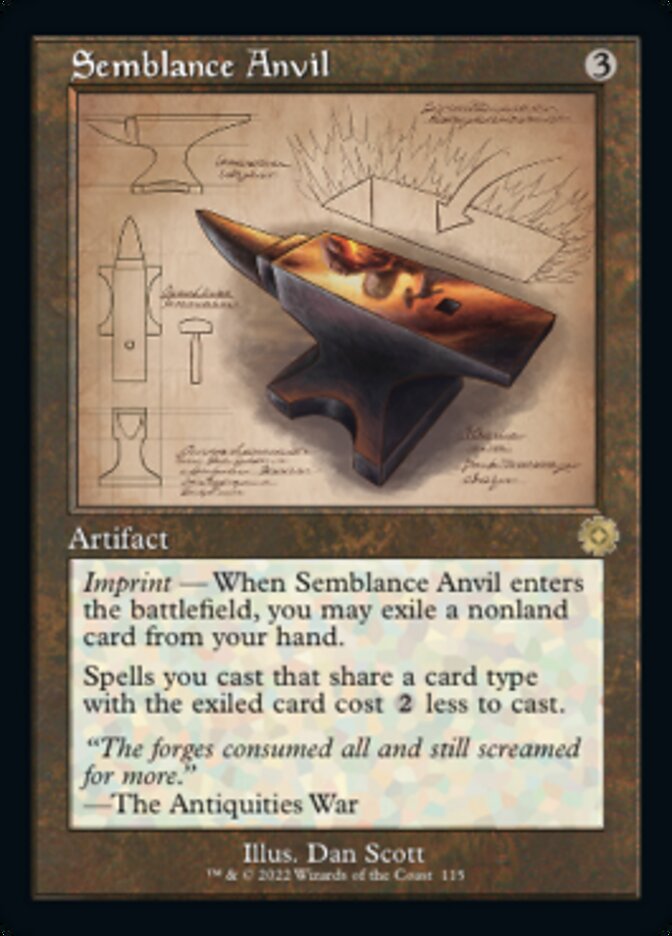 Semblance Anvil (Retro Schematic) [The Brothers' War Retro Artifacts] | Exor Games Dartmouth