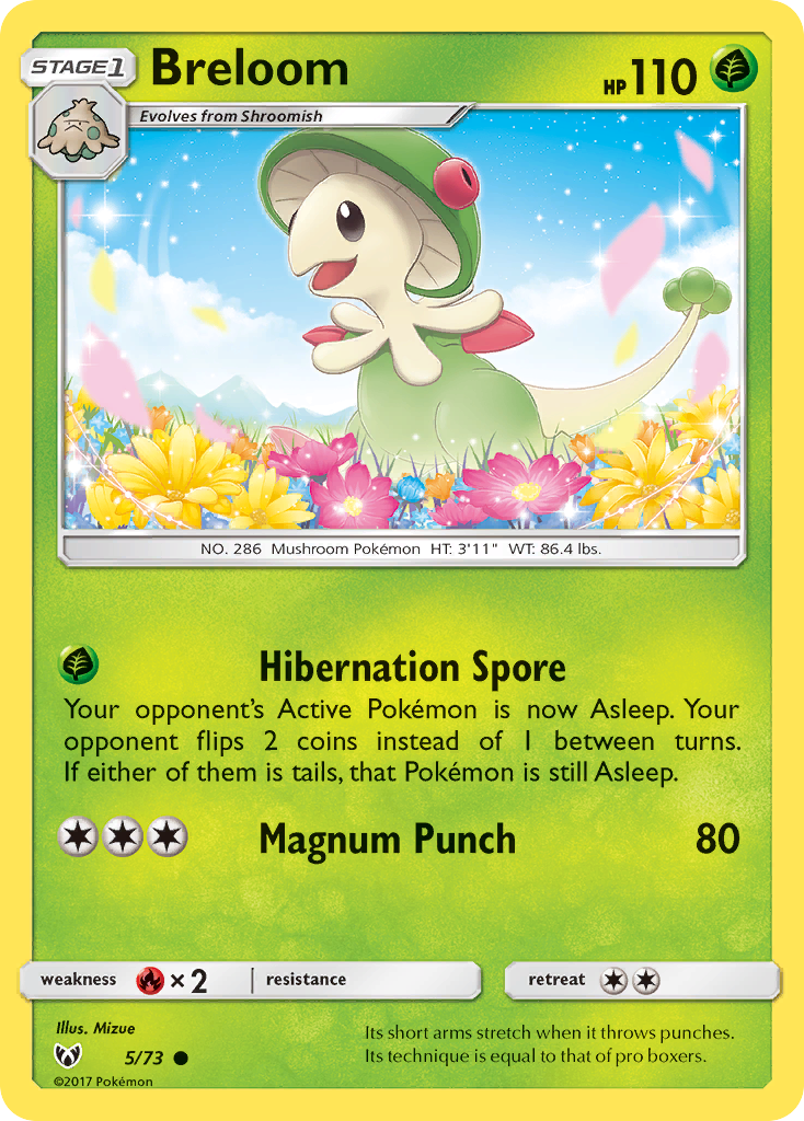 Breloom (5/73) [Sun & Moon: Shining Legends] | Exor Games Dartmouth