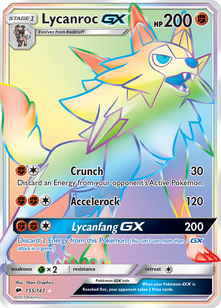 Lycanroc GX (155/147) [Sun & Moon: Burning Shadows] | Exor Games Dartmouth