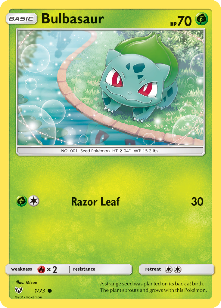 Bulbasaur (1/73) [Sun & Moon: Shining Legends] | Exor Games Dartmouth