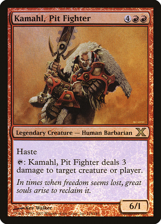 Kamahl, Pit Fighter (Premium Foil) [Tenth Edition] | Exor Games Dartmouth