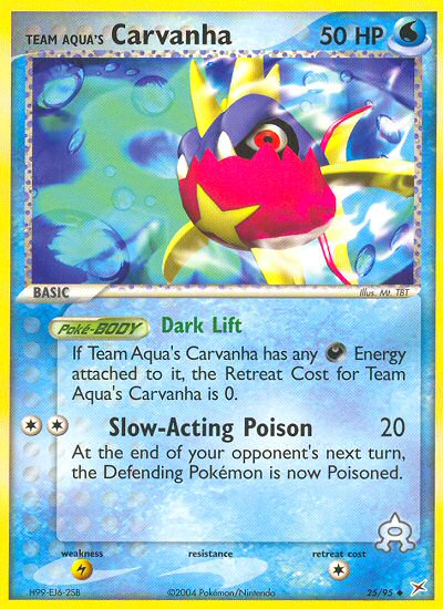 Team Aqua's Carvanha (25/95) [EX: Team Magma vs Team Aqua] | Exor Games Dartmouth