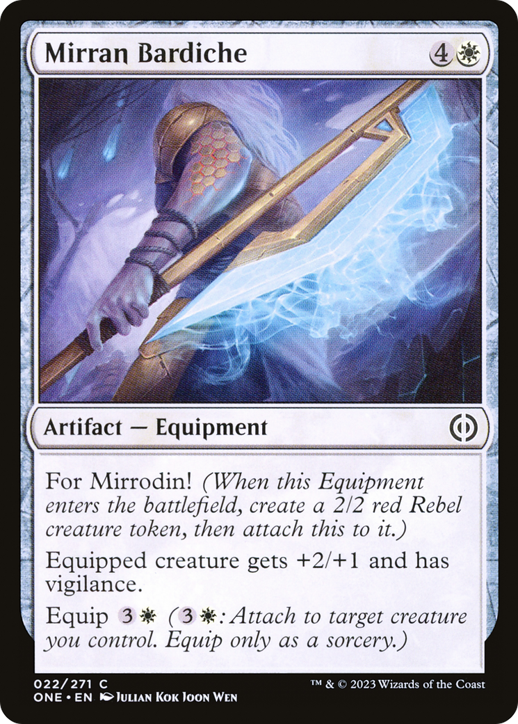 Mirran Bardiche [Phyrexia: All Will Be One] | Exor Games Dartmouth