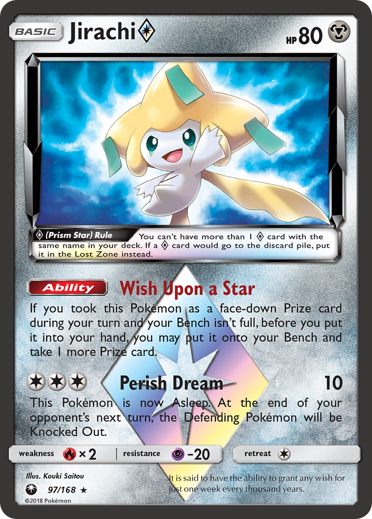 Jirachi (97/168) (Prism Star) [Sun & Moon: Celestial Storm] | Exor Games Dartmouth