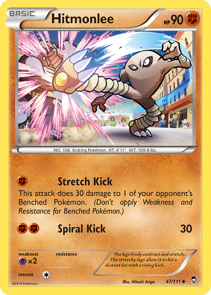 Hitmonlee (47/111) [XY: Furious Fists] | Exor Games Dartmouth