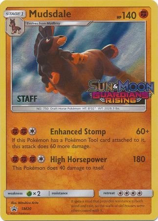 Mudsdale (SM20) (Staff Prerelease Promo) [Sun & Moon: Black Star Promos] | Exor Games Dartmouth