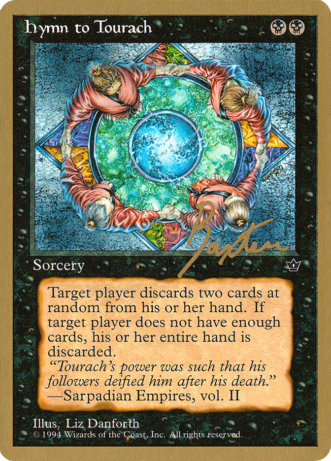 Hymn to Tourach (Circle) (George Baxter) [Pro Tour Collector Set] | Exor Games Dartmouth