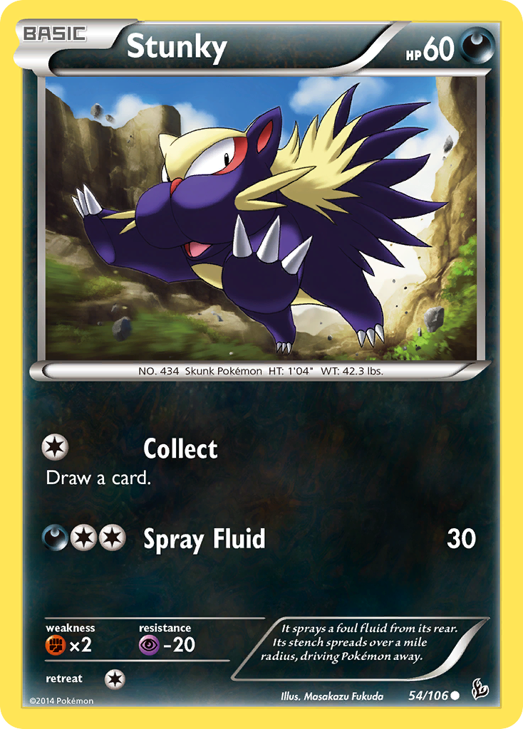 Stunky (54/106) [XY: Flashfire] | Exor Games Dartmouth