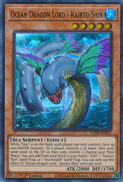 Ocean Dragon Lord - Kairyu-Shin [LED9-EN017] Ultra Rare | Exor Games Dartmouth