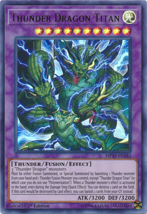 Thunder Dragon Titan [MP19-EN182] Ultra Rare | Exor Games Dartmouth