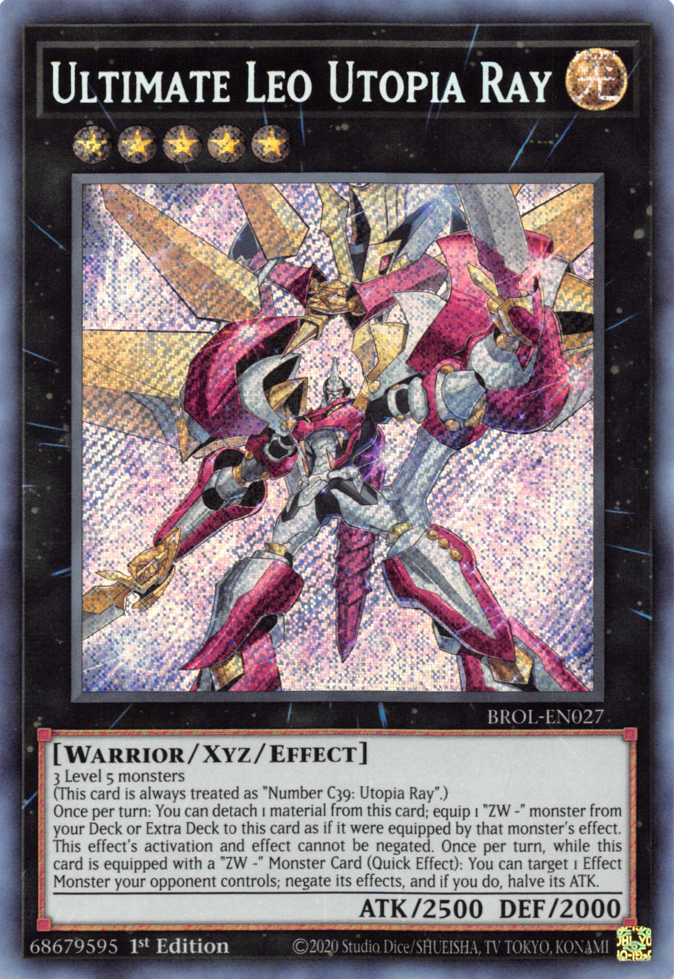 Ultimate Leo Utopia Ray [BROL-EN027] Secret Rare | Exor Games Dartmouth