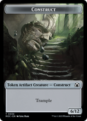 Phyrexian Golem // Construct Double-Sided Token [March of the Machine Commander Tokens] | Exor Games Dartmouth