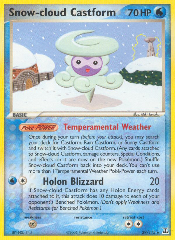 Snow-cloud Castform (29/113) [EX: Delta Species] | Exor Games Dartmouth