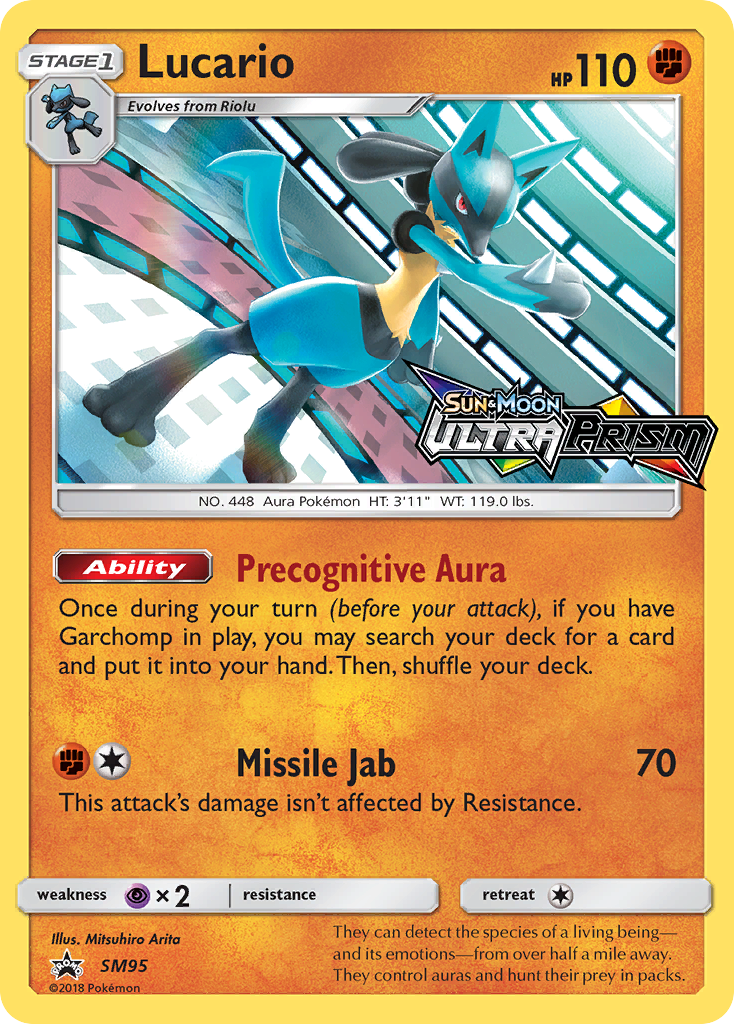 Lucario (SM95) (Prerelease Promo) [Sun & Moon: Black Star Promos] | Exor Games Dartmouth