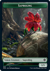 Saproling // Cat Double-Sided Token [Starter Commander Decks] | Exor Games Dartmouth
