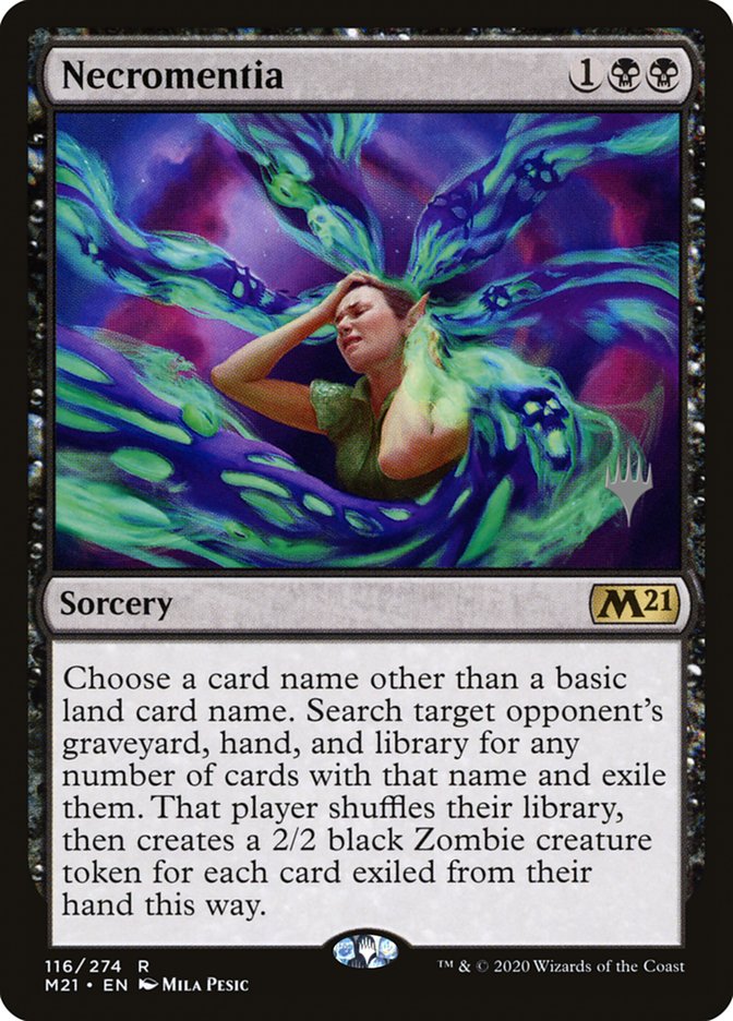 Necromentia (Promo Pack) [Core Set 2021 Promos] | Exor Games Dartmouth