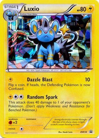 Luxio (BW34) (Cracked Ice Holo) [Black & White: Black Star Promos] | Exor Games Dartmouth