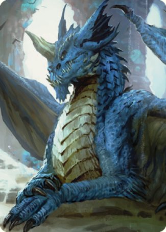 Young Blue Dragon Art Card [Commander Legends: Battle for Baldur's Gate Art Series] | Exor Games Dartmouth