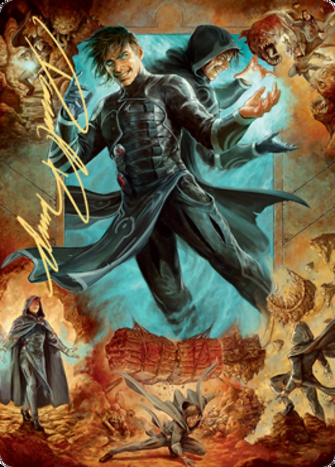 Jace, Mirror Mage 2 Art Card (Gold-Stamped Signature) [Zendikar Rising Art Series] | Exor Games Dartmouth