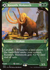 Kazandu Mammoth // Kazandu Valley (Showcase) [Zendikar Rising] | Exor Games Dartmouth