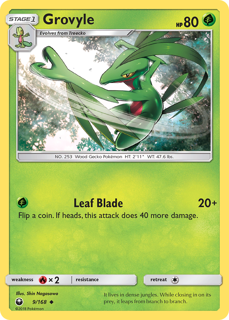 Grovyle (9/168) [Sun & Moon: Celestial Storm] | Exor Games Dartmouth